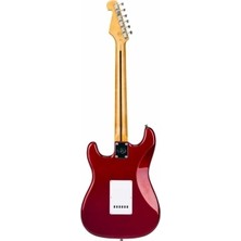 SX Stratocaster Elektro Gitar (Candy Apple Red) Kılıf ve Pena