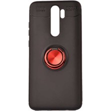 MobaxAksesuar Xiaomi Redmi Note 8 Pro Kılıf Yüzüklü Magnetli Ravel Case