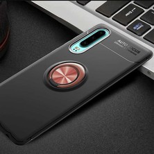 MobaxAksesuar Huawei P30 Kılıf Yüzüklü Magnetli Ravel Case