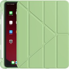 MobaxAksesuar Apple iPad Air 2 9.7 Kılıf Kalem Bölmeli Trifolding Case A1566 A1567