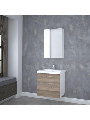 Denko Terra 60 cm Mdf Banyo Dolabı Takımı