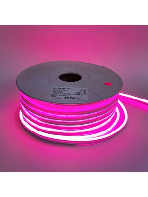 Sunlight Neon 12V Hortum Şerit LED 50 Metre Pembe