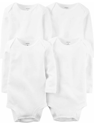 Carter's Layette Bebek 4'lü Beyaz Body - Ls 1L930610