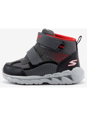 Skechers Magna - Lights Küçük Erkek Çocuk Gri Işıklı Bot 401504N Ccbk