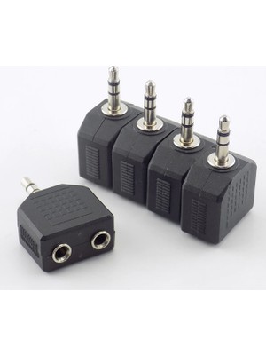 Ata Elektronik 5 Adet Aux Ses Müzik Kablo Çoklayıcı Jak Aux Stereo Ses Çoğaltıcı Aparat 1 Giriş 2 Çıkış