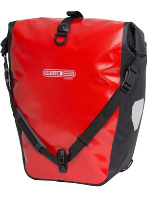 Ortlieb F5302 Back-Roller Classic Arka Heybe Çanta Çift 40L Kırmızı-Siyah