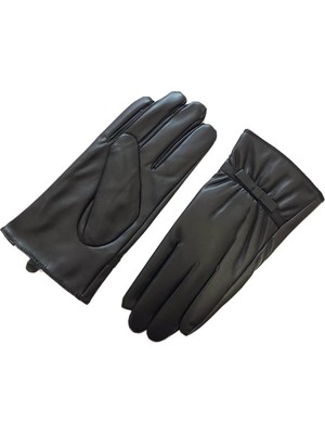 Deafox Kurdele Detaylı Deri Eldiven