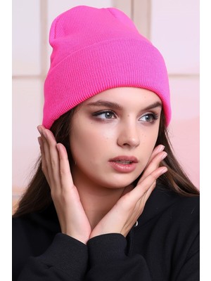 Deafox Katlamalı Pembe Bere