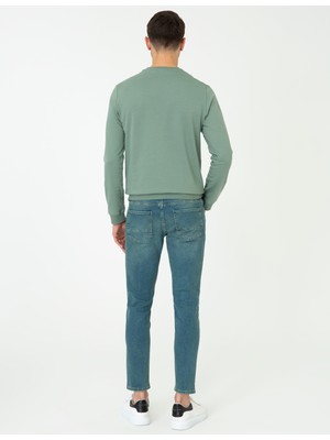 Pierre Cardin Yeşil Slim Fit Denim Pantolon 50248637-VR027