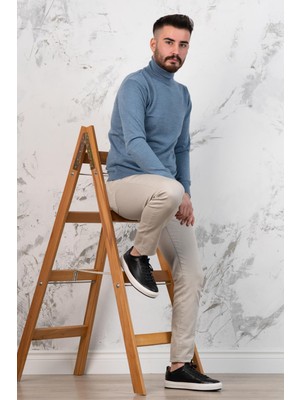 Akçaylar Boğazlı Slimfit Erkek Triko Kazak