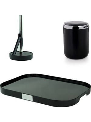 Primanova M-SE29-06-P Siyah 3'lü Mutfak Seti