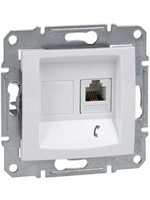Schneıder Sedna Beyaz 1XRJ11-4 Kontaklı SDN4101121