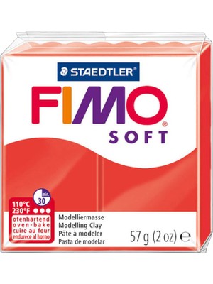 Staedtler Fimo Soft Polimer Kil - Indian Red - 57G