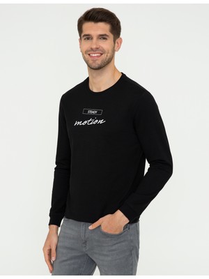 Pierre Cardin Erkek Siyah Sweatshirt 50249355-VR046