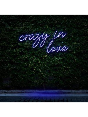 Honey Concept Crazy In Love Neon Duvar Yazısı Dekoratif Duvar Aydinlatmasi Gece Lambası