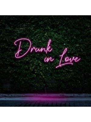 Honey Concept Drunk In Love Neon Duvar Yazısı Dekoratif Duvar Aydinlatmasi Gece Lambası