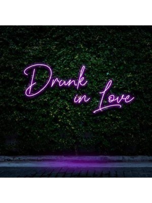 Honey Concept Drunk In Love Neon Duvar Yazısı Dekoratif Duvar Aydinlatmasi Gece Lambası