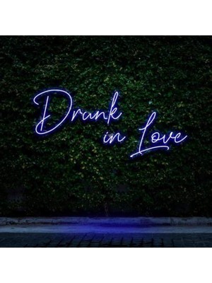Honey Concept Drunk In Love Neon Duvar Yazısı Dekoratif Duvar Aydinlatmasi Gece Lambası