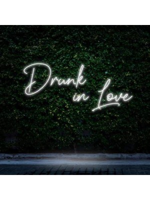 Honey Concept Drunk In Love Neon Duvar Yazısı Dekoratif Duvar Aydinlatmasi Gece Lambası