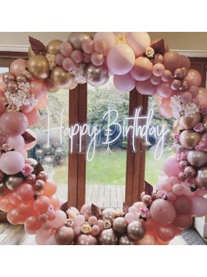 Honey Concept Happy Birdhay Neon Duvar Yazısı Dekoratif Duvar Aydinlatmasi Gece Lambası