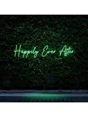 Honey Concept Happıly Ever After Neon Duvar Yazısı Dekoratif Duvar Aydinlatmasi Gece Lambası