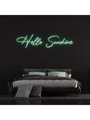 Honey Concept Hello Gorgeous Neon Duvar Yazısı Dekoratif Duvar Aydinlatmasi Gece Lambası
