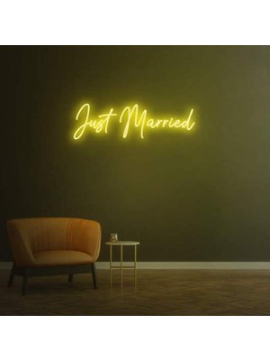 Honey Concept Just Marrıed Neon Duvar Yazısı Dekoratif Duvar Aydinlatmasi Gece Lambası
