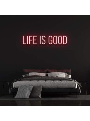 Honey Concept Lıfe Is Good Neon Duvar Yazısı Dekoratif Duvar Aydinlatmasi Gece Lambası