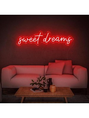 Honey Concept Sweet Dream Neon Duvar Yazısı Dekoratif Duvar Aydinlatmasi Gece Lambası