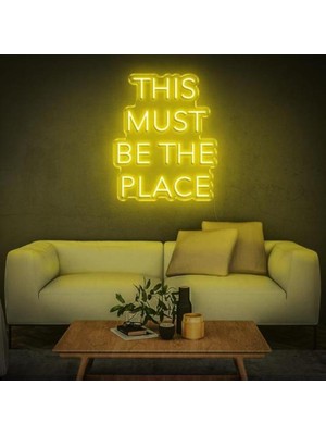 Honey Concept Thıs Must Be The Place Neon Duvar Yazısı Dekoratif Duvar Aydinlatmasi Gece Lambası