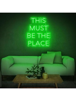 Honey Concept Thıs Must Be The Place Neon Duvar Yazısı Dekoratif Duvar Aydinlatmasi Gece Lambası