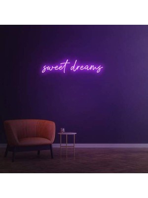 Honey Concept Sweet Dream Neon Duvar Yazısı Dekoratif Duvar Aydinlatmasi Gece Lambası