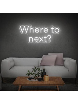 Honey Concept Where To Next Neon Duvar Yazısı Dekoratif Duvar Aydinlatmasi Gece Lambası