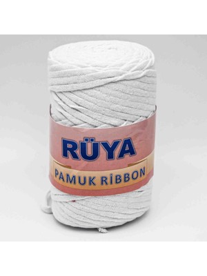 Angel Çanta Aksesuar Beyaz Renk Pamuk Ribbon No:6