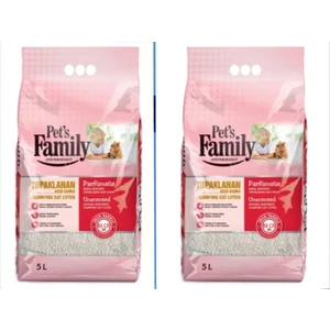 Pets Family Premium Kedi Kumu Ince Tane 5 Lt 2'li