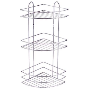 Alper Banyo EK03 3 Katlı Krom Banyo Köşe Şampuanlık Banyo Duş Askısı Modern Tasarım