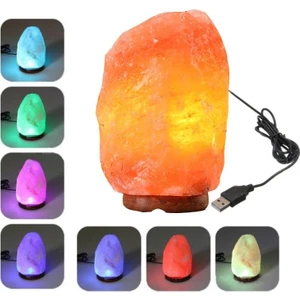 USB Güç Himalaya Kristal Tuz Lambası Çok Renkli