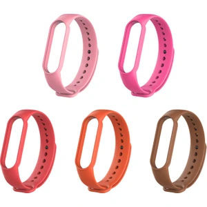 Xiaomi Mi Band 5 ve 6 Uyumlu Silikon Kordon 5'li Set 8