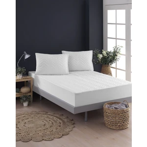 Vessino Home Kapitoneli Fitted Beyaz Yatak Koruyucu Tek Çift Kişilik Su Sıvı Geçirmez Terletmeyen Yatak Alezi