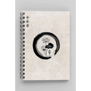 Günlük Planlayıcı Defter - 160 Sayfa - Esnek Karton Kapak - A5 - Ikebana Serisi