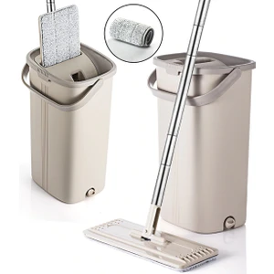 Spin Mop Tablet Mop Temizlik Seti- 4 Yedek Bez