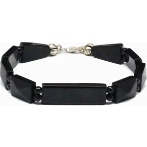 Tesbih Pasajı Oltu Taşı Yaprak Piramit  Şekilli Bileklik