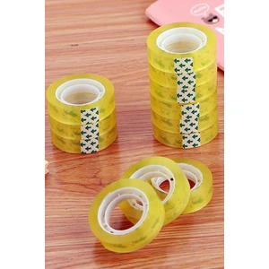 12 Li Para Bandı Şeffaf Kırtasiye Bandı Seloteyp Düzine Bant 11 mm 1410