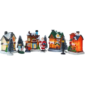 B Baosity Noel Evi Köy Aksesuarları Odaya Dinamik Rotasyon Mini Süsleme (Yurt Dışından)