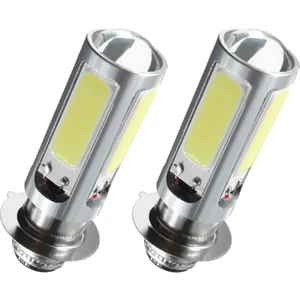 Strade Store 2 Adet 6000 K Beyaz H6M Cob LED Moped Atv Far Sis Ampul PX15D (Yurt Dışından)