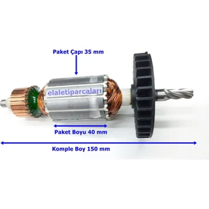 Tipi D25123K Endüvi Rotor Kollektör