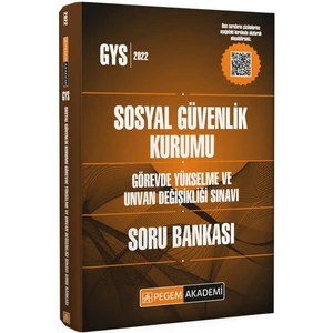 Pegem Akademi Yayıncılık Sosyal Güvenlik Kurumu Görevde Yükselme ve Unvan Değişikliği Sınavları Soru Bankası