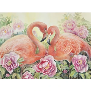Nova Puzzle 41104 İki Aşık Flamingo Puzzle - 1000 Parçalı