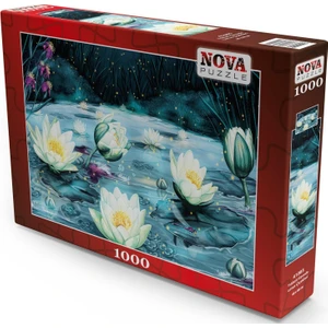 Nova Puzzle Puzzle 1000 Parça Yıldızlı Gecede Lotus Çiçekleri