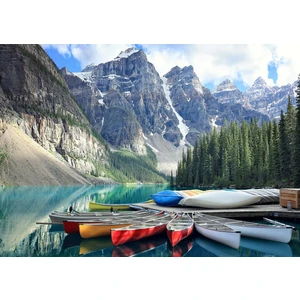 Nova Puzzle 1000 Parça Moraine Gölü'Nde Kanolar Puzzle